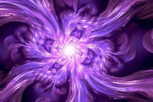 Lazer light fractals, purple and white. photo