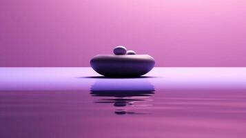 A stunning image of a minimalist purple, showcasing the magical elegance found in simplicity. photo