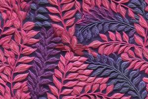 Embroidered texture, imaginary, aesthetic pattern. photo