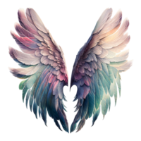 Watercolor Angel Wings beautiful wings, flight, bird, tattoo png