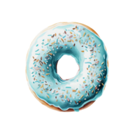 aguarela rosquinhas coleção clipart ai generativo png