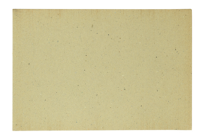 Blank recycle paper isolated with clipping path for mockup png