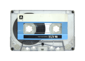 cassette tape isolated with clipping path png