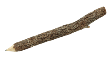 Wood pencil isolated with clipping path png