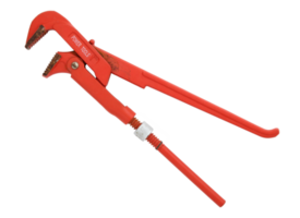 Old red wrench isolated with clipping path png