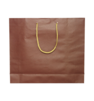 red shopping bag isolated with clipping path for mockup png