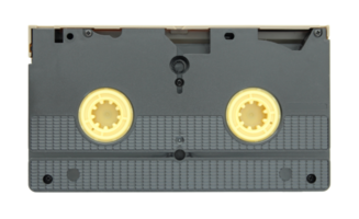 video tape cassette isolated with clipping path png