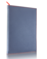 azul vacío cuero libro aislado con reflejar piso para Bosquejo png