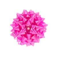 roze geschenk boog geïsoleerd met knipsel pad png