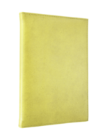 amarillo vacío cuero libro aislado con recorte camino para Bosquejo png