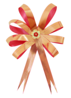 gift ribbon and bow Isolated with clipping path for mockup png