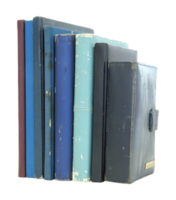 stack of old books  isolated with clipping path for mockup png