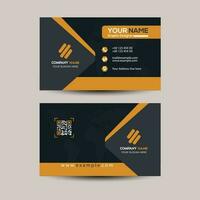 Abstract professional business card template vector
