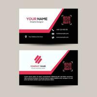 Abstract professional business card template vector