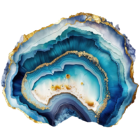 Agate Geode Slices Clipart watercolor t-shirt design, transparent background, png