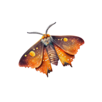 Watercolour Mystical Moth collection Clipart png