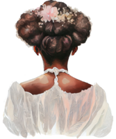 Casamento Penteado sublimação aguarela camiseta projeto, transparente fundo, ai gerado png