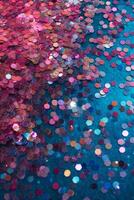 Teeny tiny tulle sparkles glam pink and turquoise hd wallpaper, in the style of light blue and yellow, vibrant academia, poured, dark bronze and teal, psychedelic. photo