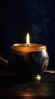 Candlelight, realistic photography background. photo