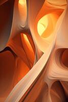 illustration of a desert abstract tech. photo