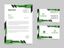 Professional corporate letterhead and modern business card vector template design For Your Business