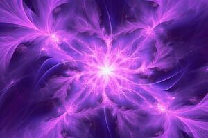 Lazer light fractals, pink and purple. photo