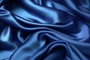 Blue silk background stock photo. photo