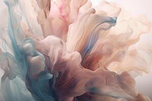 An ethereal and dreamy abstract design featuring soft pastel colors and a gentle, flowing composition. photo