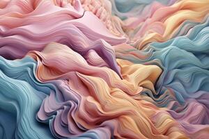 An impressive 3d artwork in the form of colors. photo