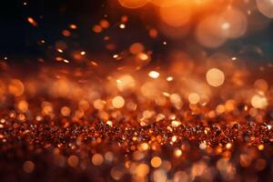 Blurred bokeh background bright blaze. photo