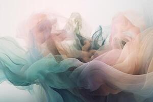 An ethereal and dreamy abstract design featuring soft pastel colors and a gentle, flowing composition. photo