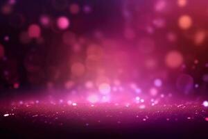 un borroso púrpura luz, rosado ligero resumen antecedentes con bokeh brillo, ilustración. ai generativo foto