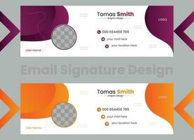 Email Signature Collection Business Email Signatures Design evelopment If Your Business Promotion Pro Vector