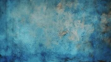 abstract grunge texture blue navy dark stucco wall background. photo