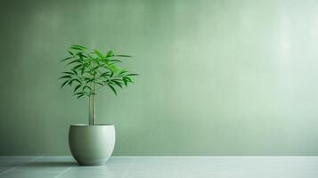 A stunning image of a minimalist green, showcasing the magical elegance found in simplicity. photo