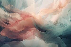 An ethereal and dreamy abstract design featuring soft pastel colors and a gentle, flowing composition. photo