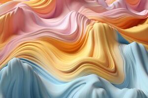 An impressive 3d artwork in the form of colors. photo