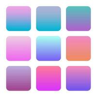 Big Collection Of Trend Vibrant Gradient. Background Vector Design