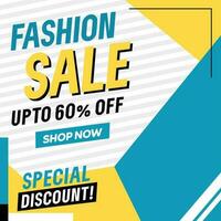 Modern fashion sale instagram social media post banner template vector