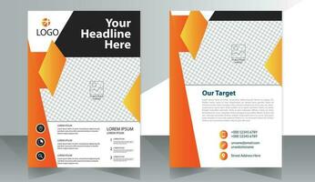 Corporate Book Cover Design Template in A4. Can be adapt to Brochure, Annual Report, Magazine,Poster, Business Presentation, Portfolio, Flyer, Banner, Website vector