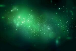 A blurred white light, green light abstract background with bokeh glow, Illustration. photo