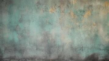 Green gray cement concrete texture, grunge rough old stain gray background, vintage backdrop studio design. photo