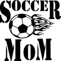 soccer mom printable design, soccer shirt idea, , water bottles decal , and  window decals vector