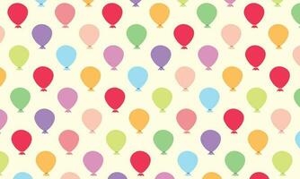 Seamless colorful balloons pattern background template copy space. Suitable for poster, banner, landing page, flyer, or cover vector