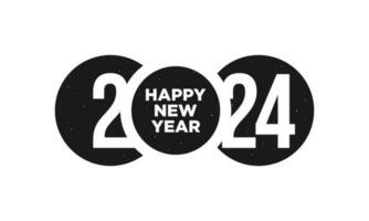 2024 Happy New Year Background Design. vector