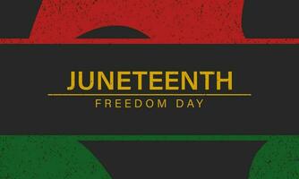 Juneteenth Freedom Day Background Design. vector