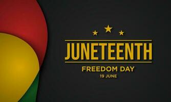 Juneteenth Freedom Day Background Design. vector