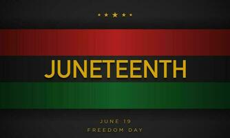 Juneteenth Freedom Day Background Design. vector