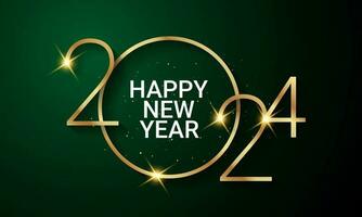 2024 Happy New Year Background Design. vector