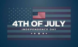 Happy 4th of July USA Independence Day Background Design. vector